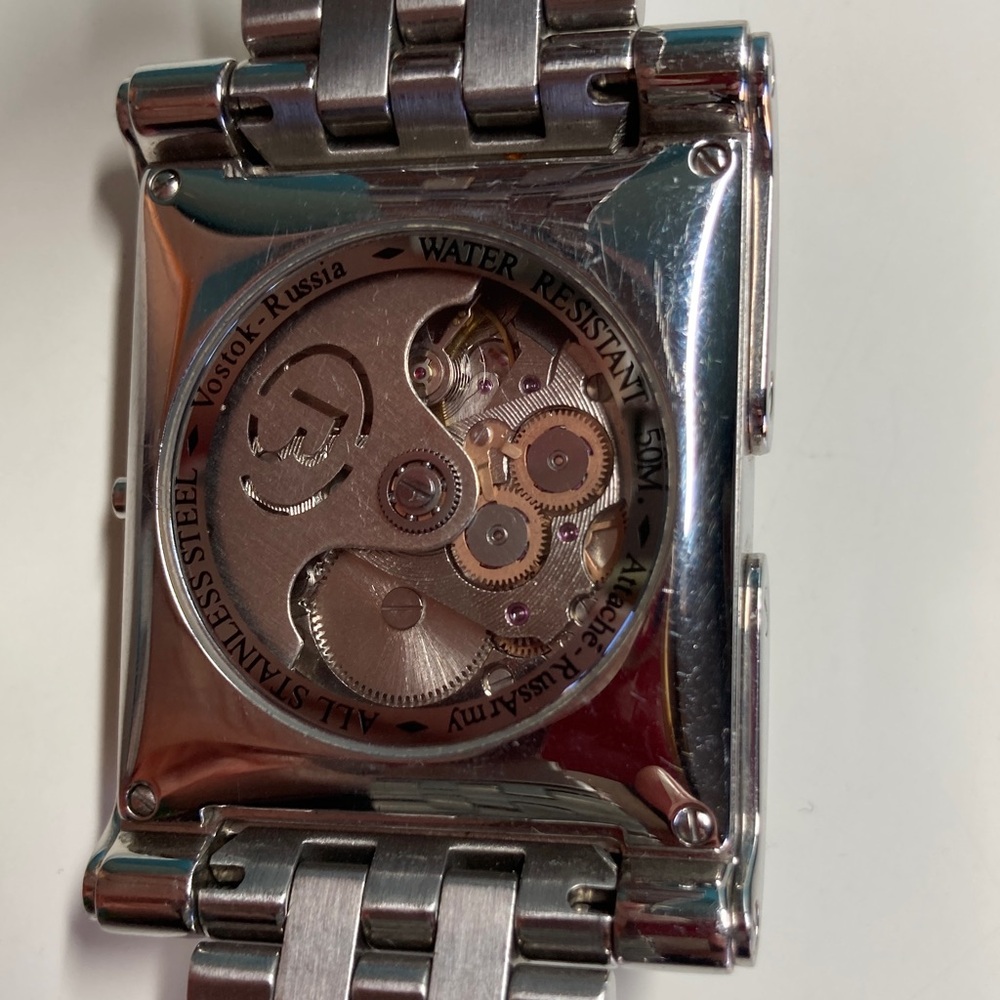 Attache Silver Automatic Mens Watch